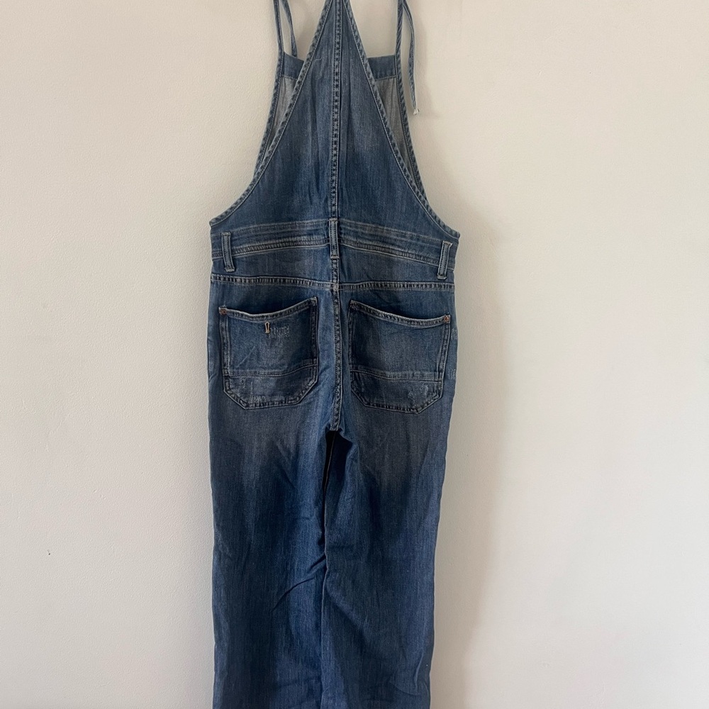 Pilcro and the Letterpress Blue Denim Overalls - Picture 3 of 4